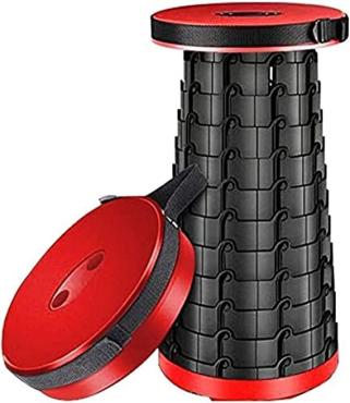 1--Portable Retractable Folding Stools for Adults, Telescoping Minimax Stool Heavy Duty Seat Lightweight