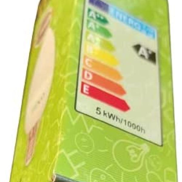 1--LED bulb / lamp warm light (warm) 5 watt compatible with the dimmer device (DIMMABLE)