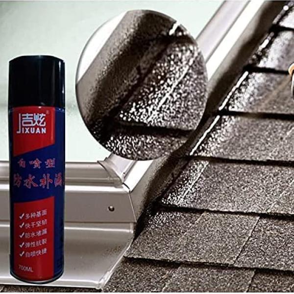 1--Silicone Spray Sealant leak repair waterproof film - Black