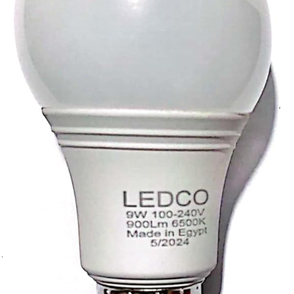 1-1-9W White LED Light Bulb 100-240V 100 LM/W 50 HZ