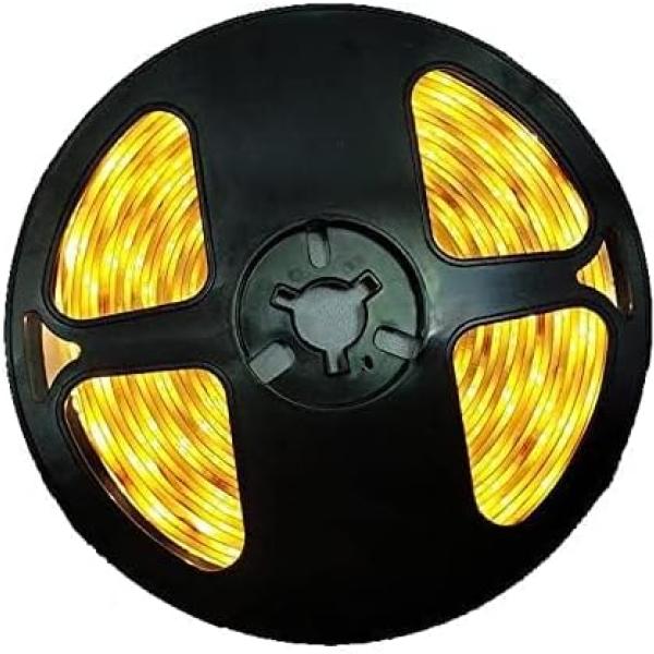 1--LED light strip with double face adhesive, 5 meters long, works with 24 buttons remote control - warm lighting