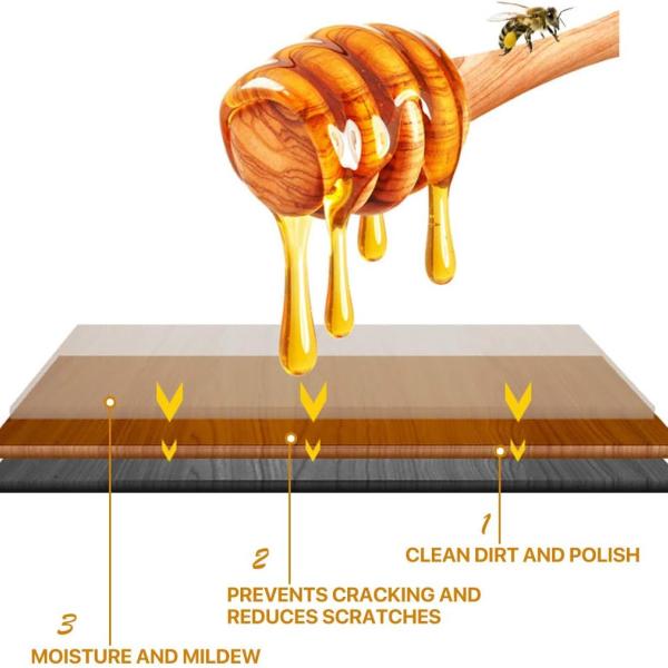 Beewax Wood Polish, Wood Seasoning Beewax, Protector Wax, Beeswax Home Cleaning for Use On Wood,Restore Luster of Furniture